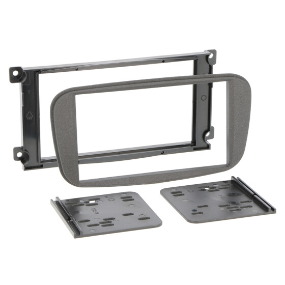 Radioblende FORD Focus, Mondeo, C+S-MAX, Galaxy, Transit Connect 2DIN dunkelgrau