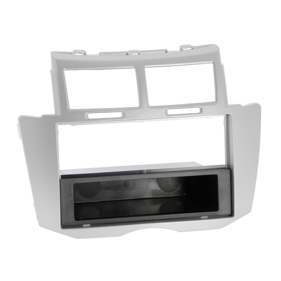Radioblende TOYOTA YARIS 2007-11 2DIN mit Fach silber