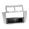 Radioblende TOYOTA YARIS 2007-11 2DIN mit Fach silber