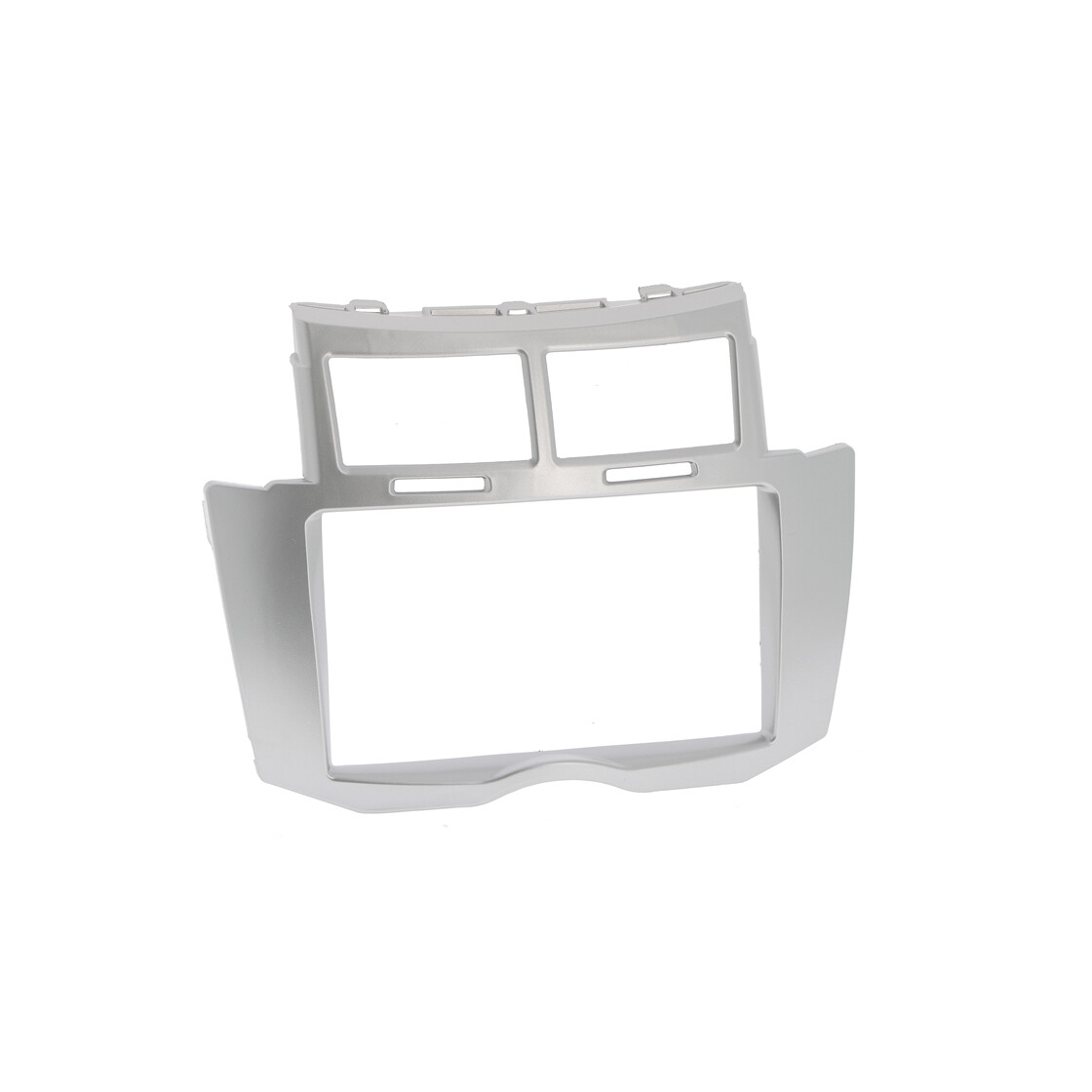 Radioblende TOYOTA YARIS (XP9) 2006-2011 2DIN Silber Kit Blende + Sei