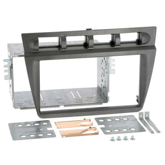Radioblende KIA Picanto (BA) 2004-07 2DIN silber Installer Kit