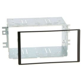 Radioblende KIA Sorento (BL) 2006-09 2DIN schwarz Installer Kit