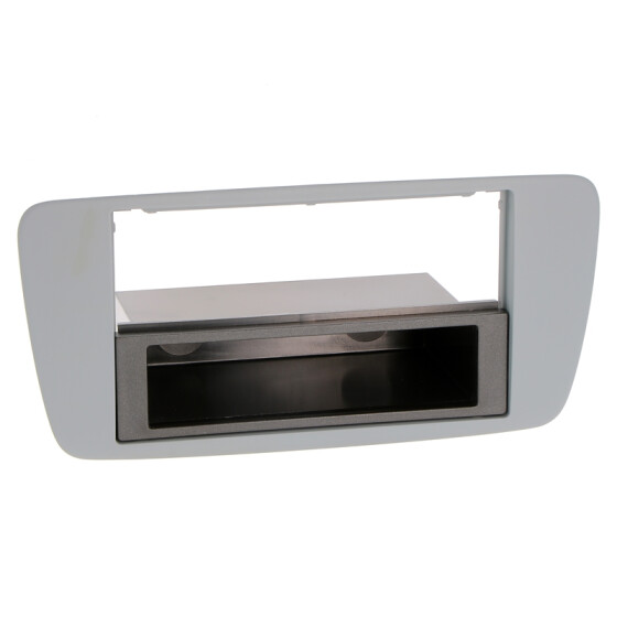 Radioblende SEAT Ibiza 2008-13 2DIN Conemaragrau (AS2) mit schwarzem Fach