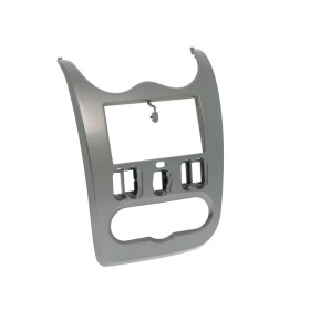 Radioblende DACIA Duster, Logan, Sandero ab 2010 2DIN dark silver shiny