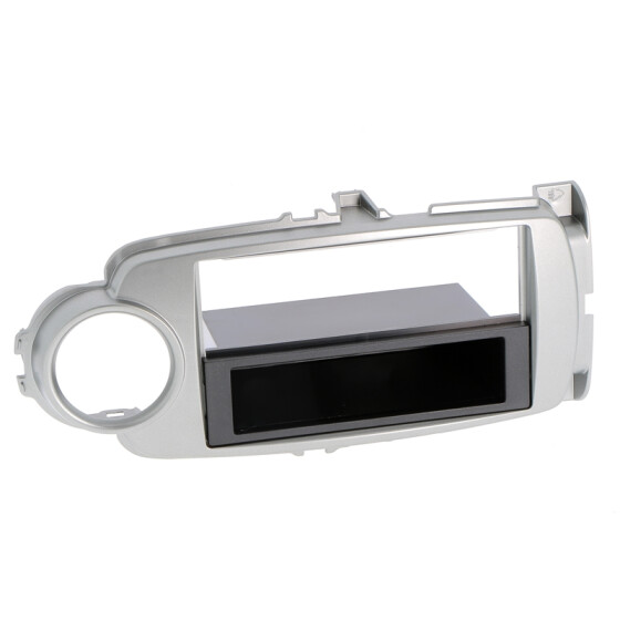 Radioblende TOYOTA Yaris (XP13) ab 2011-17 2DIN mit Fach silber