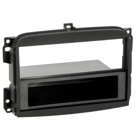 Radioblende FIAT 500 L ab 2012 2DIN mit Fach schwarz