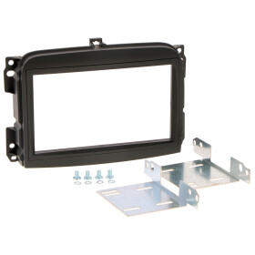Radioblende FIAT 500 L ab 2012 2DIN schwarz Installer Kit