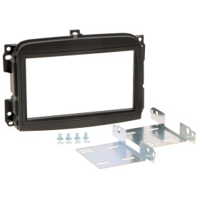 Radioblende FIAT 500 L ab 2012 2DIN schwarz Installer Kit