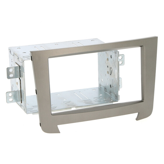 Radioblende SSANGYONG Rexton III ab 2013 2DIN silber Installer Kit