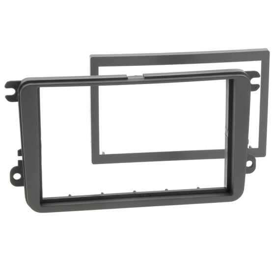 Radioblende SEAT SKODA VW 2DIN schwarz Soft Touch