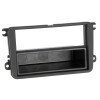 Radioblende SEAT SKODA VW 2DIN mit Fach schwarz Soft Touch