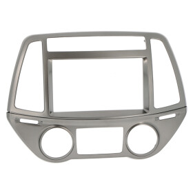 Radioblenden MultiKit HYUNDAI i20 ab 2012 2DIN silber Klima man+auto