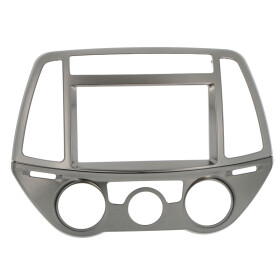 Radioblenden MultiKit HYUNDAI i20 ab 2012 2DIN silber Klima man+auto