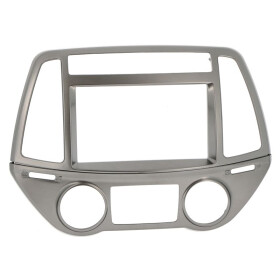 Radioblenden MultiKit HYUNDAI i20 ab 2012 2DIN silber Klima man+auto