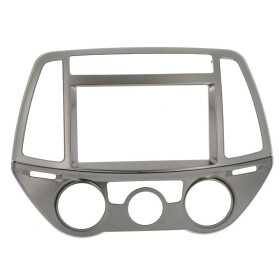 Radioblenden MultiKit HYUNDAI i20 ab 2012 2DIN silber Klima man+auto