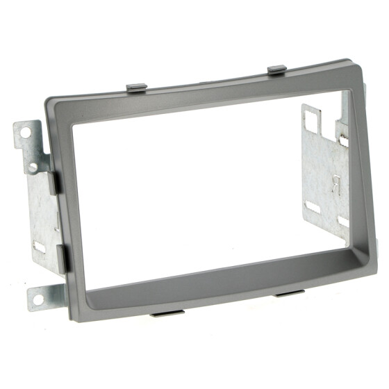Radioblende SSANGYONG Rodius ab 2013 2DIN dunkelsilber metallic Installer Kit