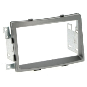 Radioblende SSANGYONG Rodius ab 2013 2DIN dunkelsilber metallic Installer Kit