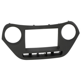 Radioblende HYUNDAI i10 (IA) ab 2013 2DIN schwarz Installer Kit