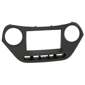 Radioblende HYUNDAI i10 (IA) ab 2013 2DIN schwarz Installer Kit