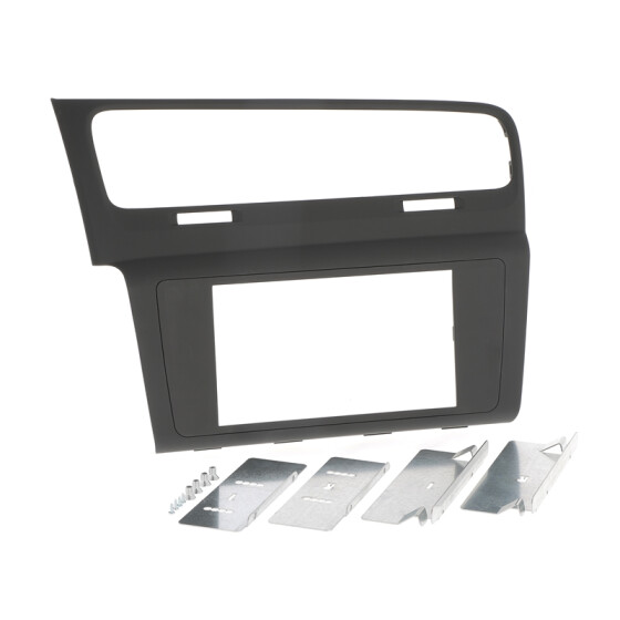 Radioblende VW Golf VII flach, schwarz Soft Touch