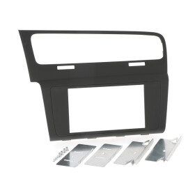 Radioblende VW Golf VII flach, schwarz Soft Touch