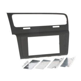 Radioblende VW Golf VII flach, schwarz Soft Touch