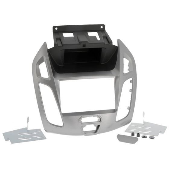 Radioblende FORD Tourneo Connect, Transit Connect ab 2013 2DIN silbergrau