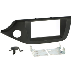 Radioblende KIA Ceed ab 2012  2DIN schwarz Installer Kit