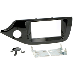 Radioblende KIA Ceed ab 2012 2DIN Piano black Installer Kit