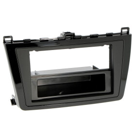 Radioblende MAZDA 6 (GH) ab 2008-12 2DIN mit Fach piano...