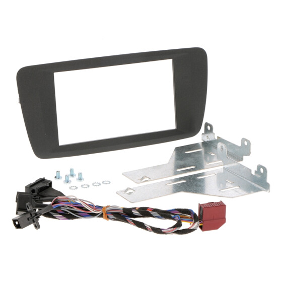 Radioblende SEAT Ibiza ab 2014 2DIN schwarz-anthrazit Installer Kit