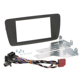 Radioblende SEAT Ibiza ab 2014 2DIN schwarz-anthrazit Installer Kit