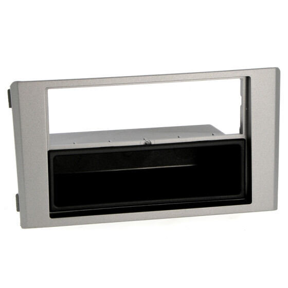 Radioblende IVECO Daily ab IV+V ab 2006-14 2DIN mit Fach silber