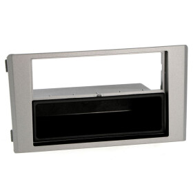 Radioblende IVECO Daily ab IV+V ab 2006-14 2DIN mit Fach silber