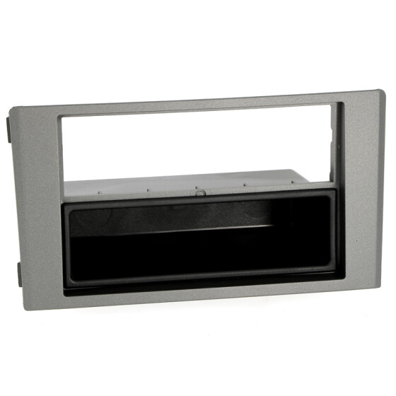 Radioblende IVECO Daily IV+V ab 2006-14 2DIN mit Fach dunkelgrau metallic