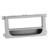 Radioblende FORD Focus, Mondeo, S-MAX, Galaxy, Transit Conn 1DIN mit Fach silber