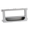 Radioblende FORD Focus, Mondeo, S-MAX, Galaxy, Transit Conn 1DIN mit Fach silber