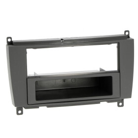 Radioblende MERCEDES CLK(W209) 2004-10 2DIN mit Fach schwarz