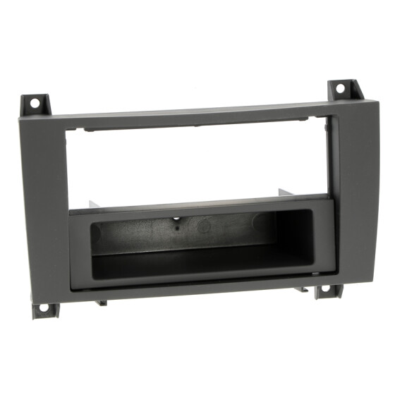 Radioblende MERCEDES SLK(R171) 2005-11 2DIN mit Fach schwarz