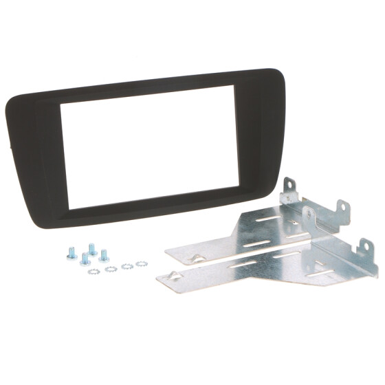 Radioblende SEAT Ibiza bis 2014 2DIN schwarz-anthrazit Installer Kit