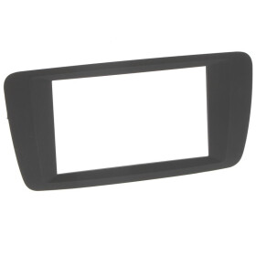 Radioblende SEAT Ibiza bis 2014 2DIN schwarz soft touch Installer Kit