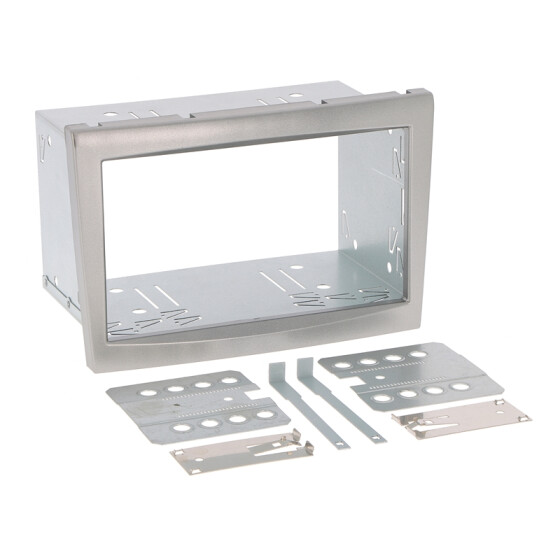 Radioblende PORSCHE 911, Boxster, Cayman 2004-09 2DIN silver