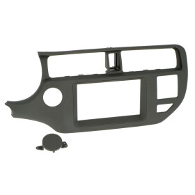 Radioblende KIA Rio (UB) ab 2011-17 2DIN schwarz Installer Kit