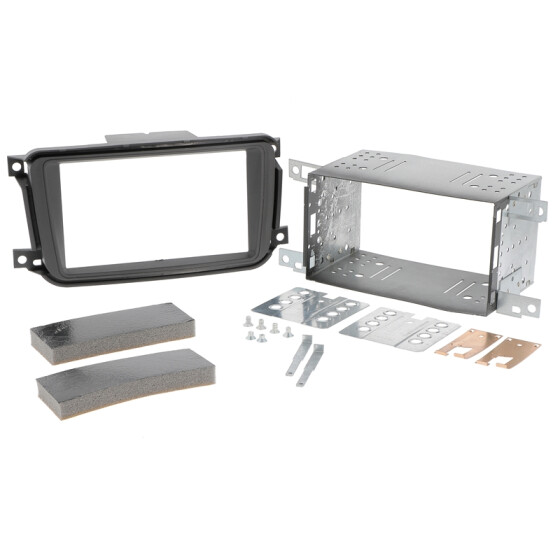 Radioblende SMART ForTwo ab 2010 2DIN schwarz  Installer Kit