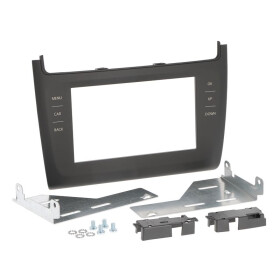 Radioblende VW Polo ab 2014 2DIN dunkelgrau Installer Kit