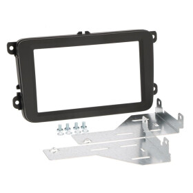 Radioblende SEAT SKODA VW 2DIN Soft Touch schwarz Profi...