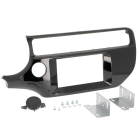 Radioblende KIA Rio (UB) ab Bj. 2015 2DIN matt black/piano black Installer Kit