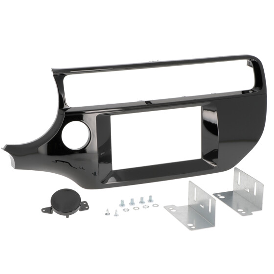 Radioblende KIA Rio (UB) ab Bj. 2015 2DIN piano black Installer Kit