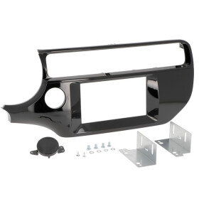 Radioblende KIA Rio (UB) ab Bj. 2015 2DIN piano black Installer Kit