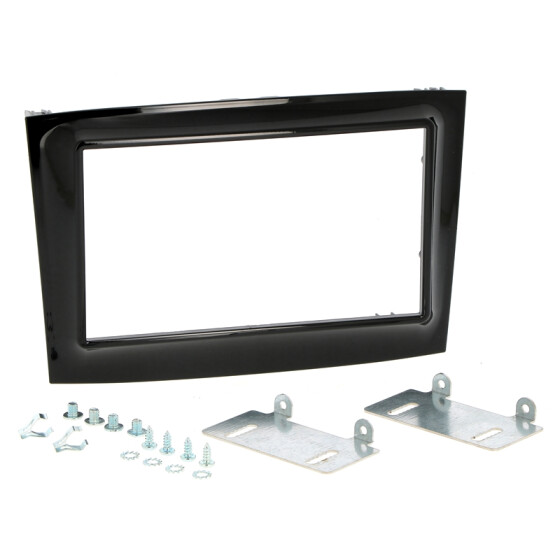 Radioblende FIAT Doblo (263), OPEL Combo 2015 2DIN piano black Installer Kit